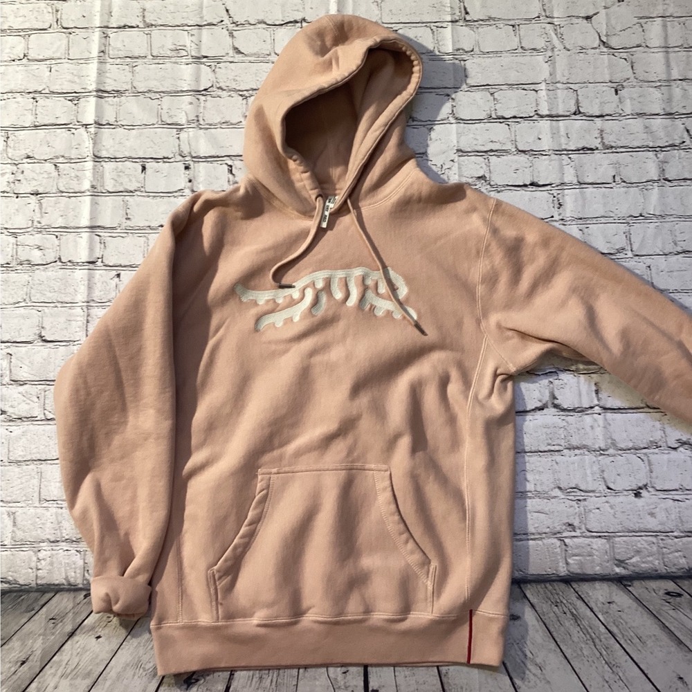 Sun Day Red Tiger Woods Luare Chain Stitch Hoodie Light Pink Mens Large
